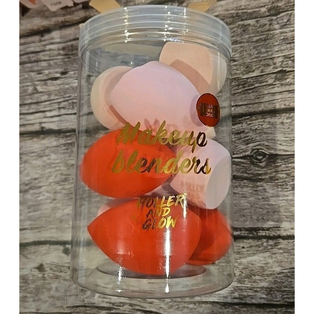 Holler & Glow New-Sealed 10pc. Pink & Red Beauty Blender Set (192)
